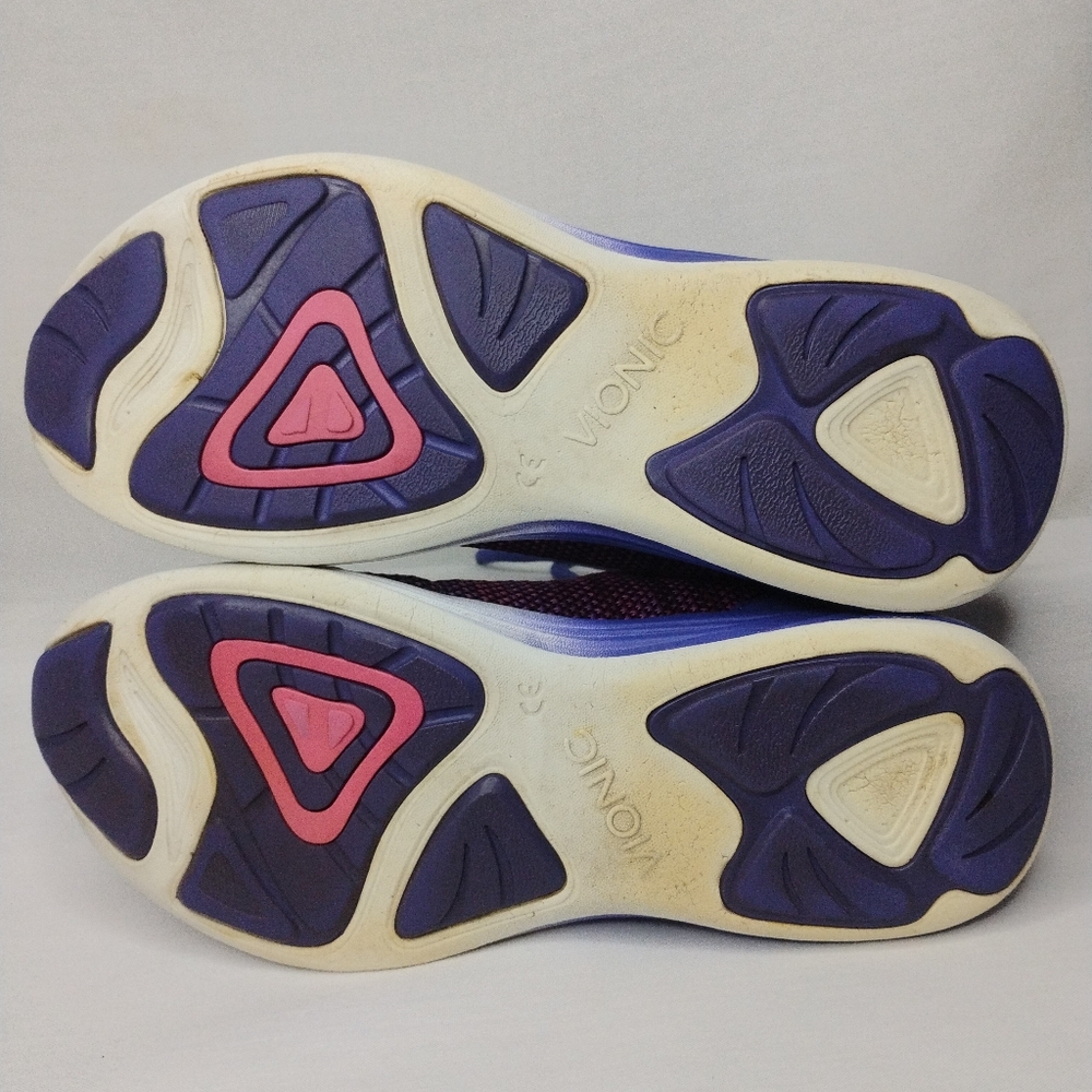 Women's Size 6.5 Vionic ADLEY Purple Pink Sneakers Gym Trainers Support Lace Up - Picture 12 of 16